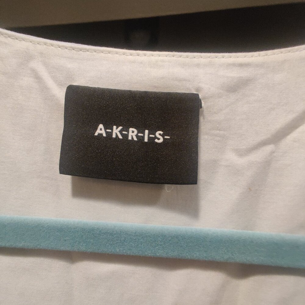 AKRIS STRIPED MIDI Dress US12 F44 IT48 - Picture 2 of 6